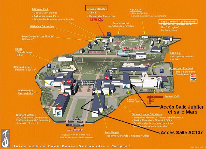 Plan du Campus 1